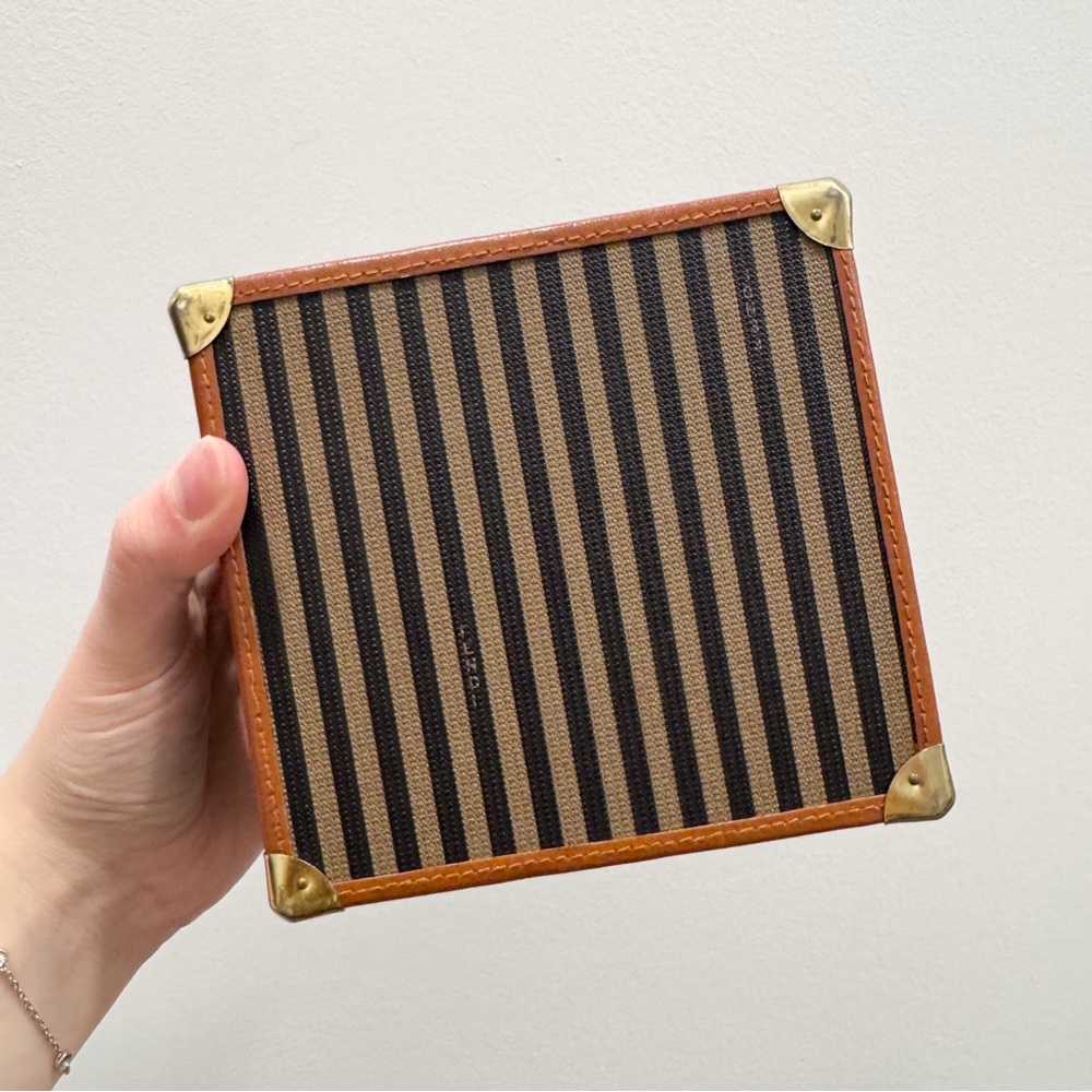 1980 FENDI Cubic Zucca Stripe Box - Picture 6 of 11